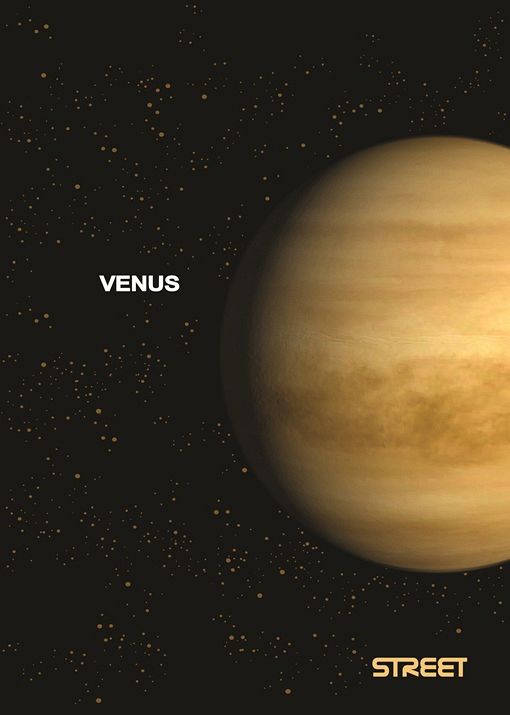 Zvezek A4 karo Street Planets 54L