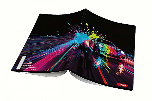 Zvezek A4 karo Target Art Splash 54L