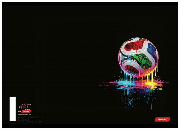 Zvezek A4 karo Target Art Splash 54L