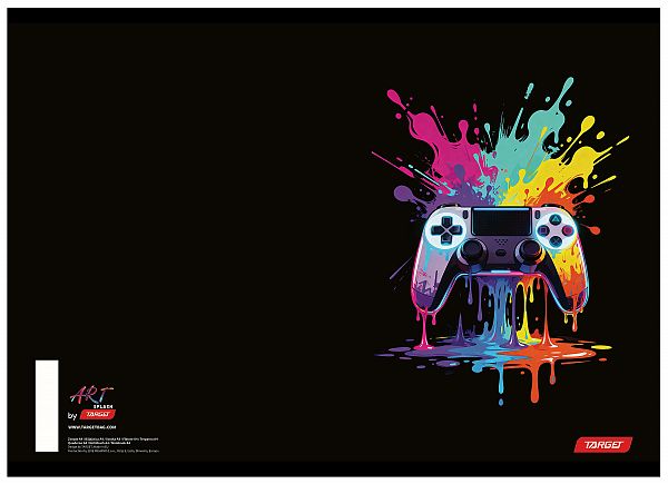 Zvezek A4 karo Target Art Splash 54L