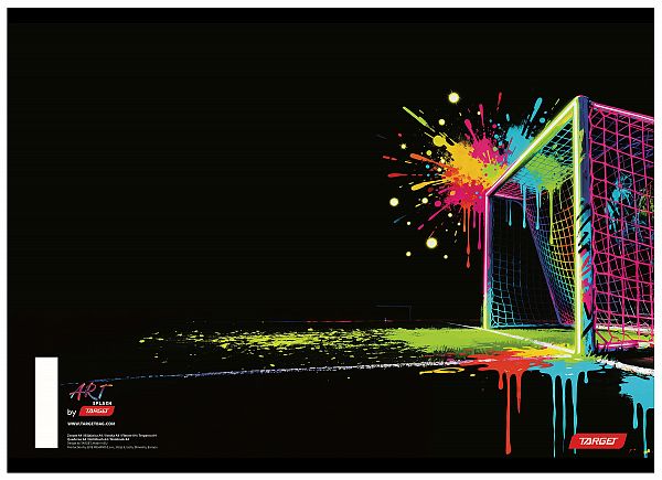 Zvezek A4 karo Target Art Splash 54L
