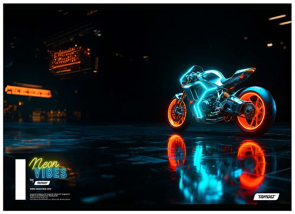 Zvezek A5 črte Target Neon Vibes 54L