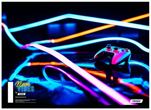 Zvezek A5 črte Target Neon Vibes 54L