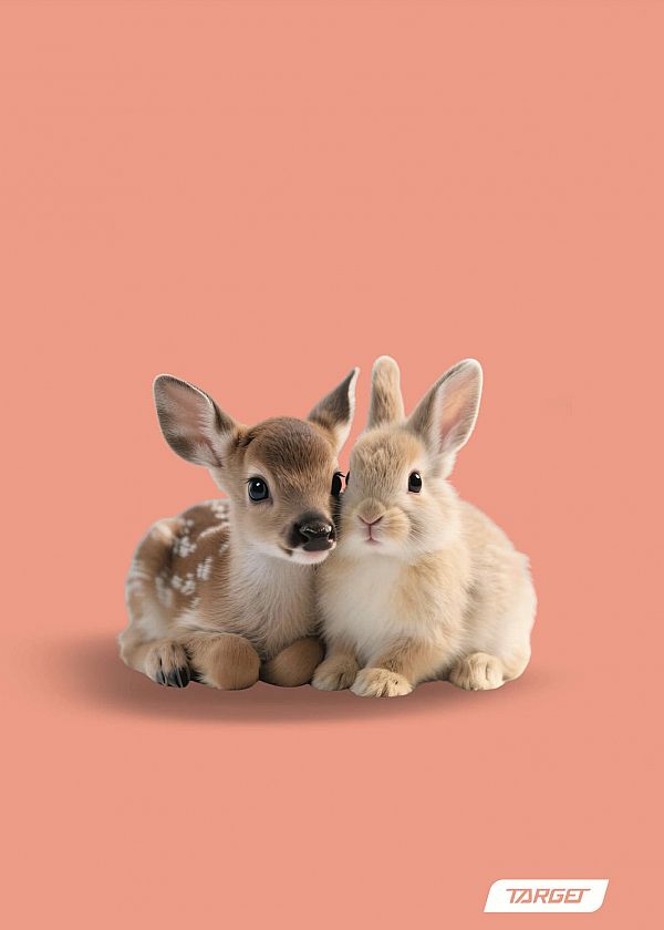 Zvezek A5 črte Target My Best Friends