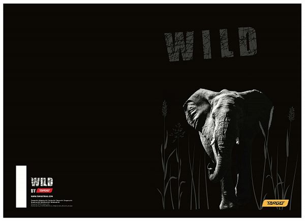 Zvezek A4 črte Target Animal Wild 54L