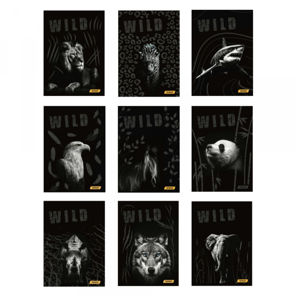 Zvezek A4 črte Target Animal Wild 54L