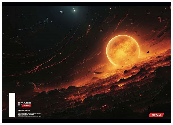 Zvezek A4 brezčrtni Target Space 54L