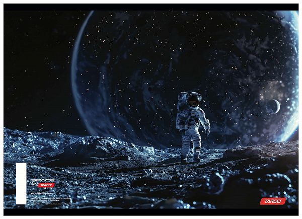 Zvezek A4 brezčrtni Target Space 54L