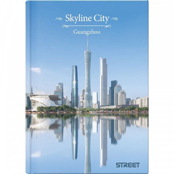 Zvezek s trdimi platnicami A4 črte Skyline 96L 