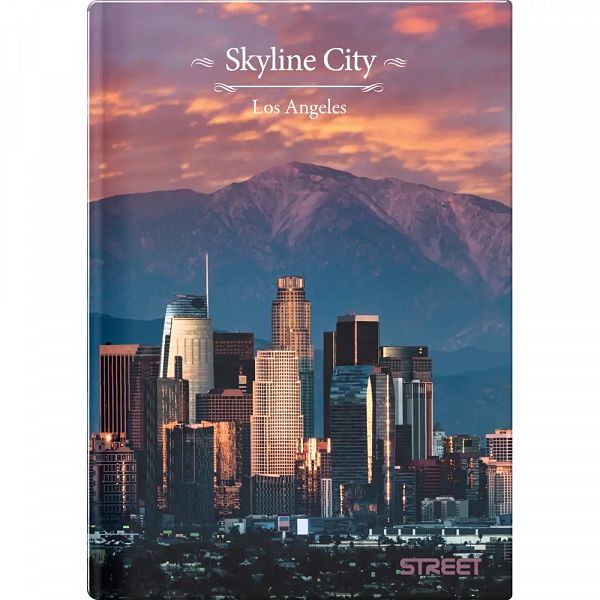 Zvezek s trdimi platnicami A4 črte Skyline 96L 